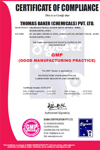 GMP Certificate