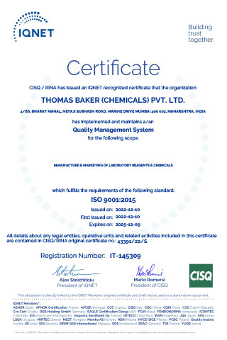 ISO 9001:2015 Certificate